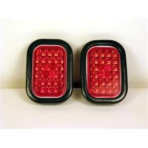   24 Diode Red 4x6 STT Stop/Tail/Turn Trailer Lights Automotive
