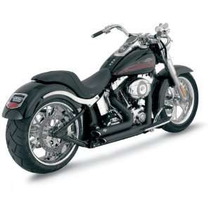 Vance & Hines Black Shortshots Staggered Exhaust System For Various 