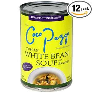 Coco Pazzo White Bean Soup, 15 Ounces (Pack of 12)  