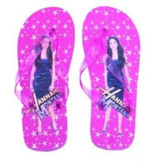    Disney Purple Hannah Montana Girls Flip Flop Slippers Clothing