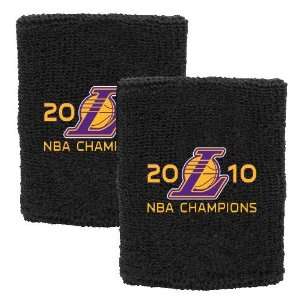   Lakers Black 2010 NBA Champions Wristbands 
